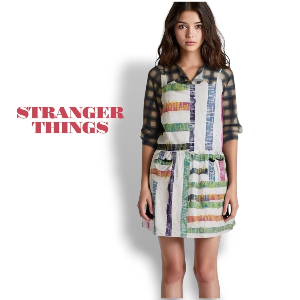 Stranger Things Eleven Geometric Romper Teen Costume 